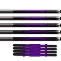 Alternative view of 4 fletch Vortex - Gradient Black on Purple