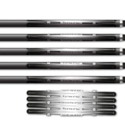 Alternative view of 4 fletch Vortex - Gradient Black on White
