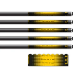 Alternative view of Shorty - Gradient Black on Yellow