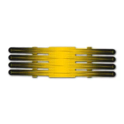 4 fletch Vortex - Gradient Black on Yellow