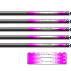 Alternative view of Shorty - Gradient Magenta on White