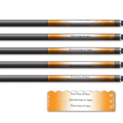 Alternative view of Shorty - Gradient Orange on White