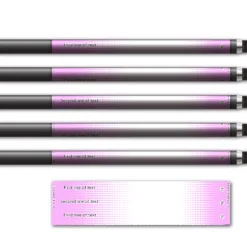 Alternative view of Regular - Gradient Pink on White