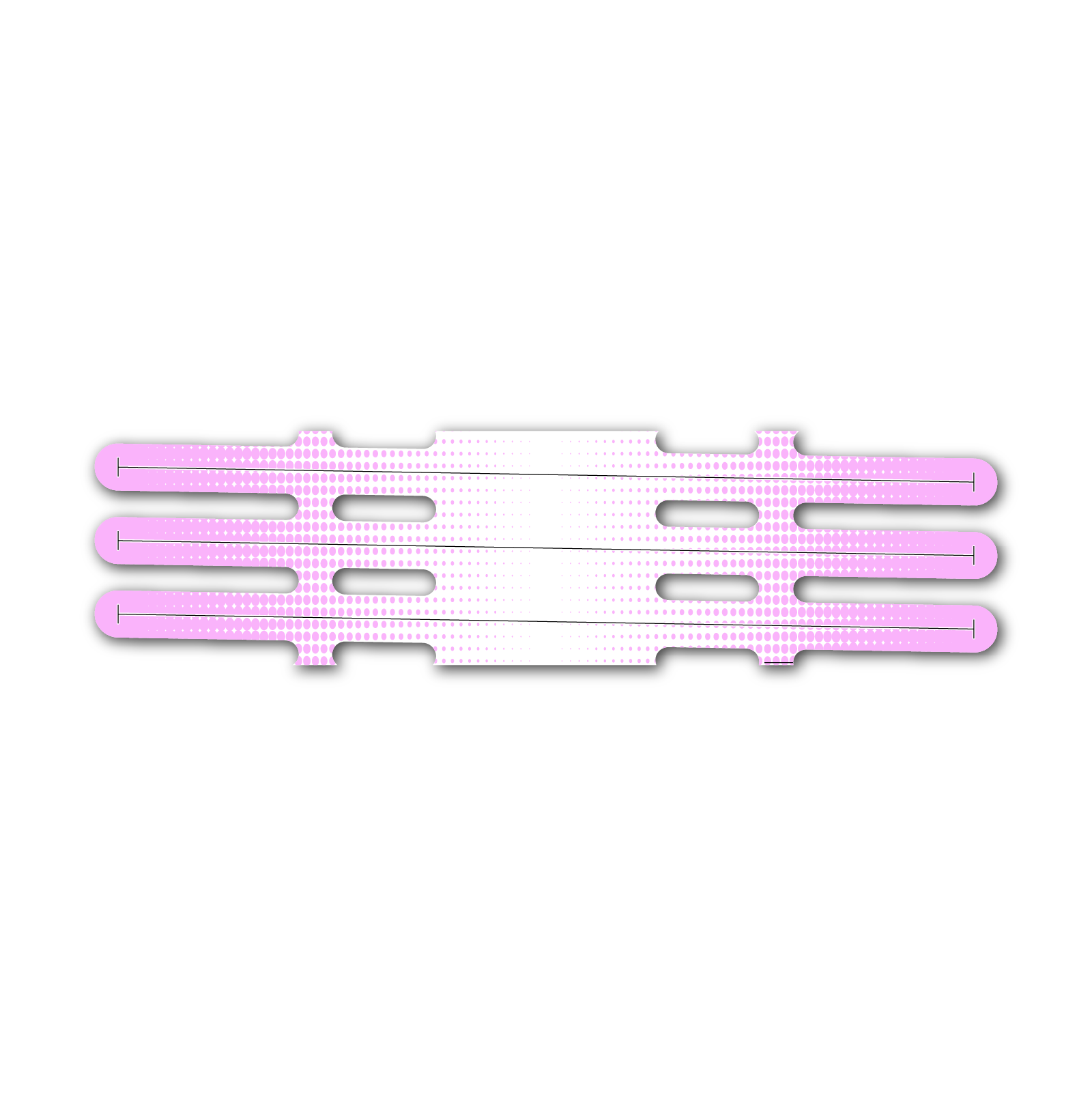 Vortex - Gradient Pink on White - CustomMadeWraps.com