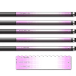 Alternative view of Wave Edge - Gradient Pink on White