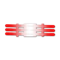 Vortex - Gradient Red on White
