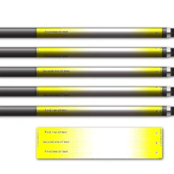 Alternative view of Regular - Gradient Yellow on White