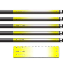 Alternative view of Wave Edge - Gradient Yellow on White