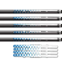 Alternative view of 4 fletch Vortex - Halftone Blue