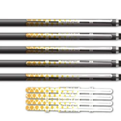 Alternative view of 4 fletch Vortex - Halftone Yellow