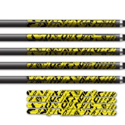 Alternative view of 4 fletch Vortex - Nock On Repeat Fluor Yellow