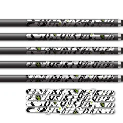 Alternative view of 4 fletch Vortex - Nock On Repeat Green Logo