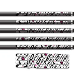 Alternative view of 4 fletch Vortex - Nock On Repeat Pink Logo