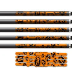 Alternative view of 4 fletch Vortex - Nock On Scatter Fluor Orange