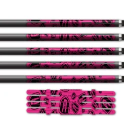 Alternative view of 4 fletch Vortex - Nock On Scatter Fluor Pink