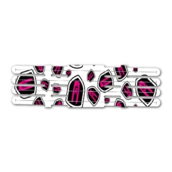 4 fletch Vortex - Nock On Scatter Pink Logo