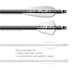 4 fletch Vortex - Nock On Scatter Pink Logo - Image 3
