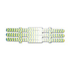 Vortex - Wave Stripes Blue Yellow