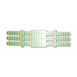 Vortex - Wave Stripes Green Gold
