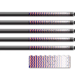 Alternative view of Shorty - Wave Stripes Navy Coral