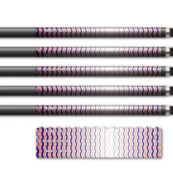 Alternative view of Wave Edge - Wave Stripes Navy Coral