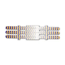 Vortex - Wave Stripes Navy Orange