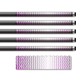 Alternative view of Wave Edge - Wave Stripes Purple Silver