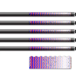 Alternative view of Shorty - Wave Stripes Red Blue