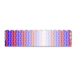 Wave Edge - Wave Stripes Red Blue