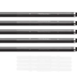 Alternative view of 4 fletch Vortex - Matt Clear (for dark colored shafts)