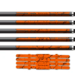 Alternative view of 4 Fletch Vortex - Shattered Fluor Red Orange