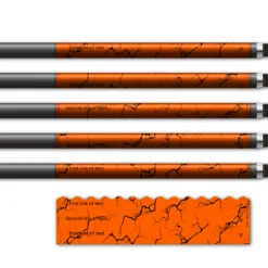Alternative view of Wave Edge - Shattered Fluor Red Orange