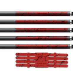 Alternative view of 4 Fletch Vortex - Shattered Red