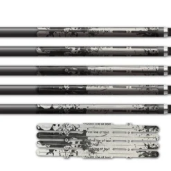 Alternative view of 4 Fletch Vortex - Splash Black on Retro-Reflective White