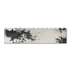 Wave Edge - Splash Black on Retro-Reflective White