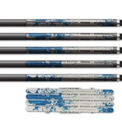 Alternative view of 4 Fletch Vortex - Splash Blue on Retro-Reflective White