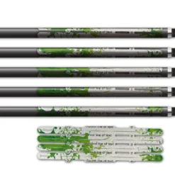Alternative view of 4 Fletch Vortex - Splash Green on Retro-Reflective White