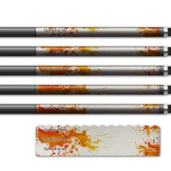 Alternative view of Wave Edge - Splash Orange on Retro-Reflective White