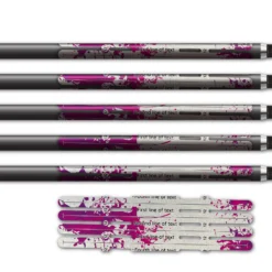 Alternative view of 4 Fletch Vortex - Splash Purple on Retro-Reflective White