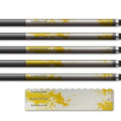 Alternative view of Wave Edge - Splash Yellow on Retro-Reflective White