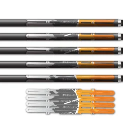 Alternative view of 4 Fletch Vortex - Elzinga Archery Orange