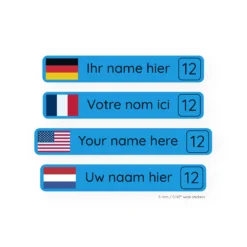 Name stickers - Standard BabyBlue (96 pc)