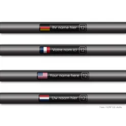 Alternative view of Name stickers - Standard Matt Black (96 pc)