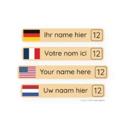 Name stickers - Standard Sand (96 pc)