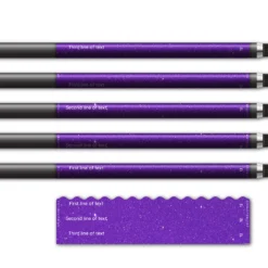 Alternative view of Wave Edge - Glitter Purple