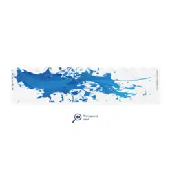 Wave Edge - Splash Blue on Matt Clear