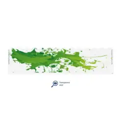 Wave Edge - Splash Green on Matt Clear