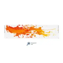 Regular - Splash Orange on Matt Clear