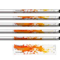 Alternative view of Wave Edge - Splash Orange on Matt Clear
