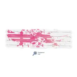 4 Fletch Vortex - Splash Pink on Matt Clear